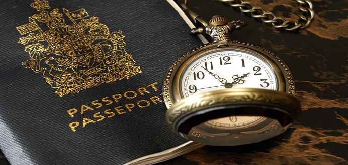 Canada Passport + Pocket Watch