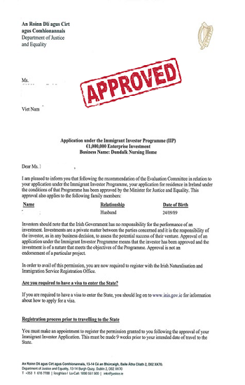 Ireland Approval _HLG