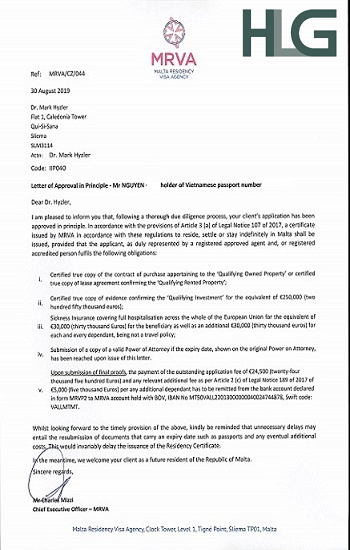 Malta-Approval-Letter Harvey-Law-Group