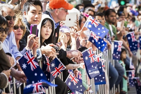 Quốc gia Úc thu hút đông đảo dân nhập cư trên thế giới