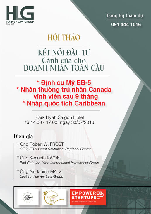 Hội thảo Kết nối đầu tư: Cánh cửa cho doanh nhân toàn cầu