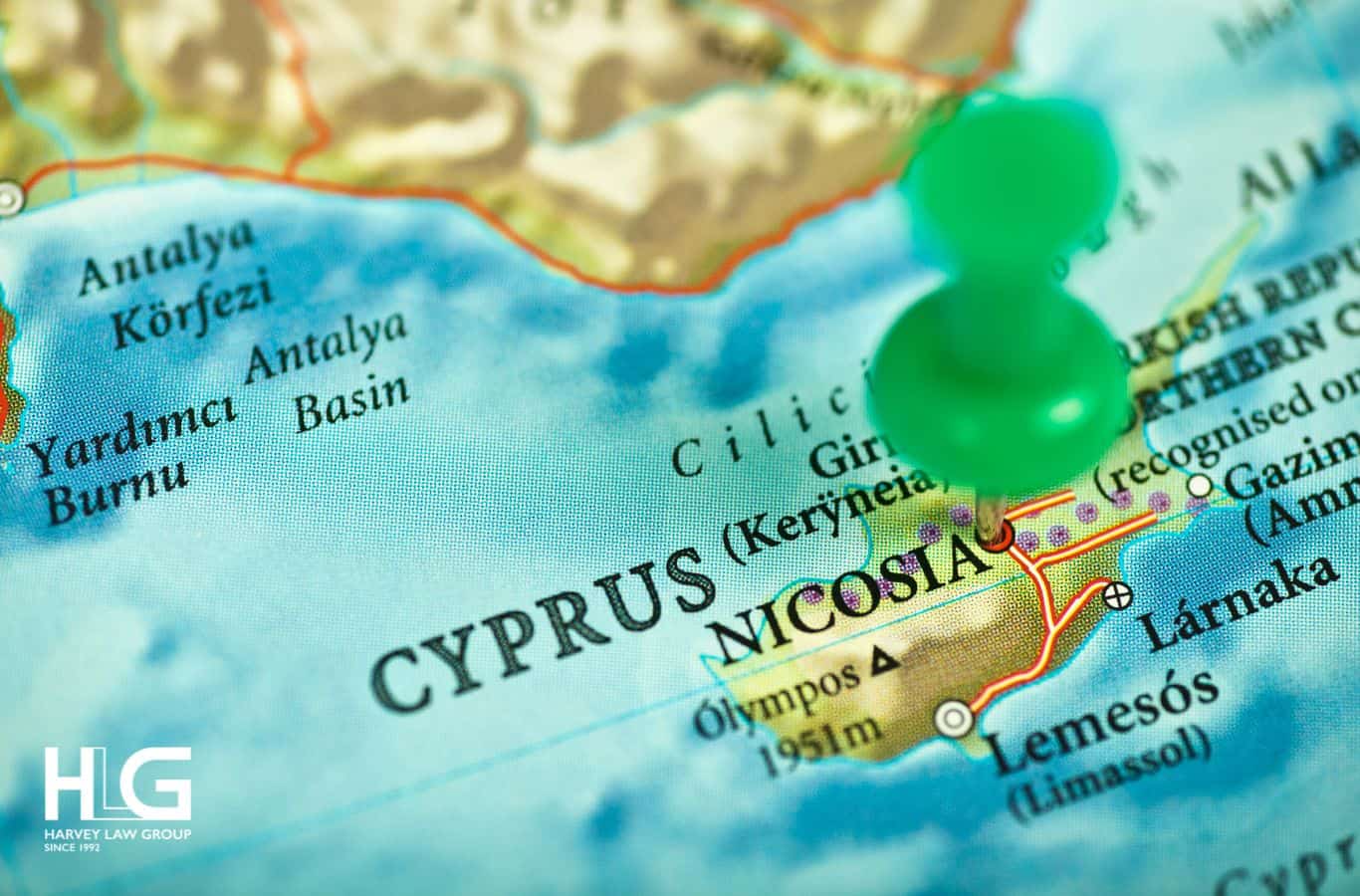 Đảo Síp nằm ở phía đông Địa Trung Hải