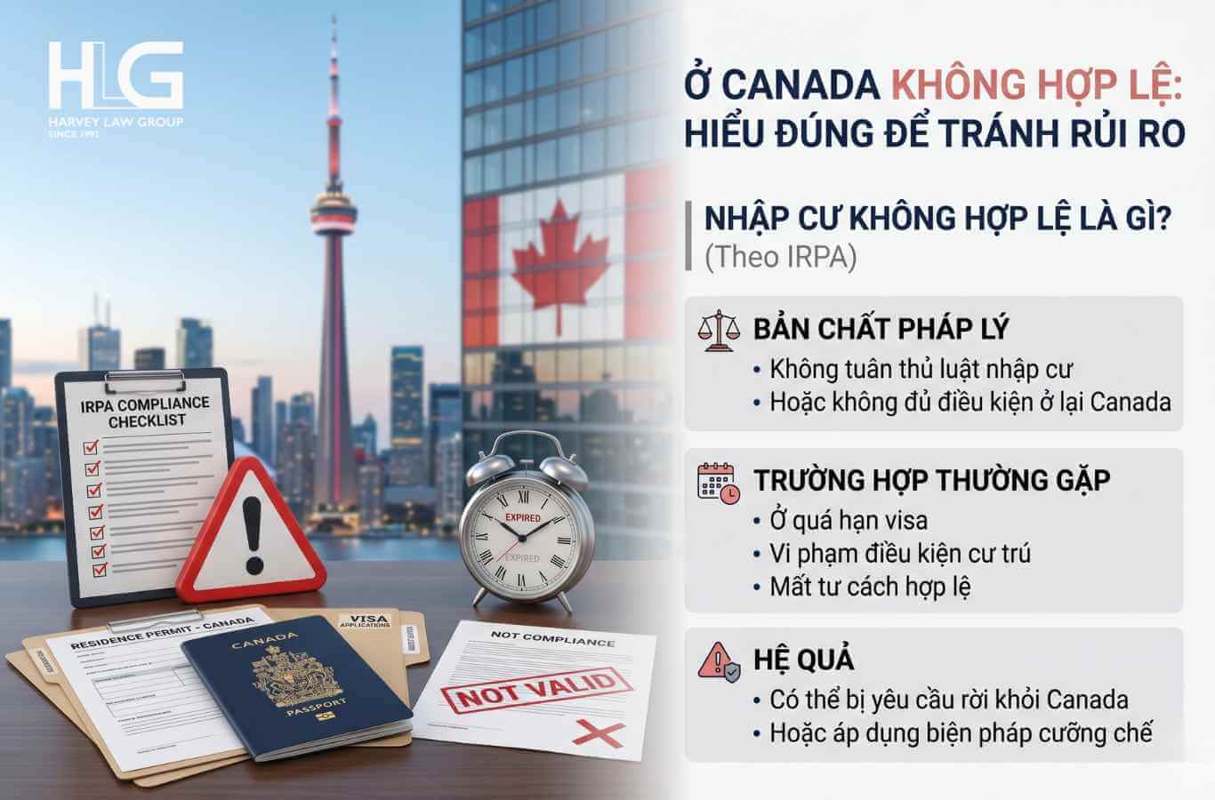 Đây là tình trạng một người ở Canada nhưng không còn tư cách cư trú hợp lệ