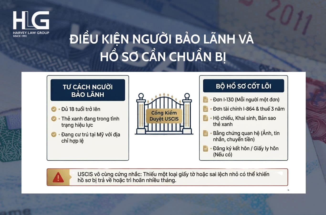 Điều kiện người bảo lãnh và hồ sơ cần chuẩn bị
